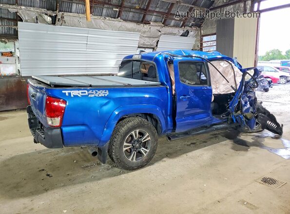 3TMCZ5AN0JM160954 2018 TOYOTA TACOMA Blue Задня права чверть