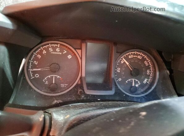 3TMCZ5AN0JM160954 2018 TOYOTA TACOMA Blue Вид щитка приладів