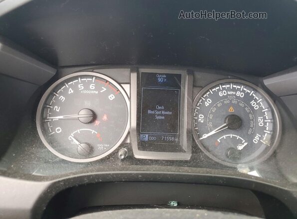 3TMCZ5AN0JM184929 2018 TOYOTA TACOMA White Instrument cluster view