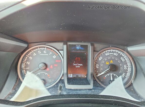 3TMCZ5AN0KM229434 2019 TOYOTA TACOMA Gray Vista del cuadro de instrumentos