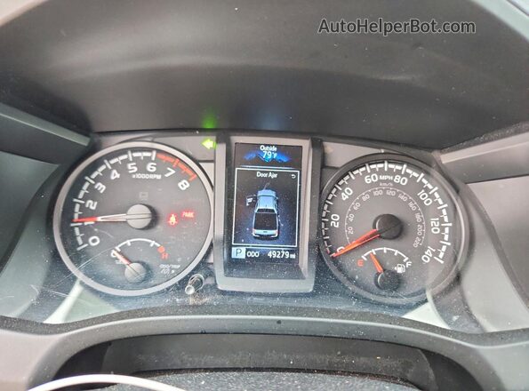 3TMCZ5AN0MM416501 2021 TOYOTA TACOMA Red Вид щитка приладів