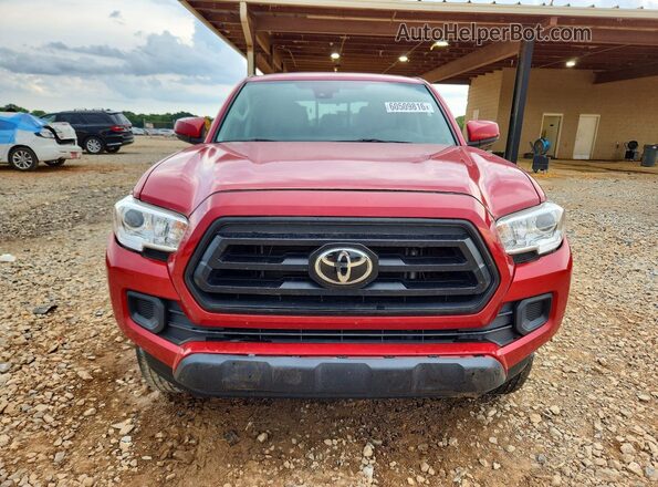3TMCZ5AN0MM416501 2021 TOYOTA TACOMA Red Вид спереду