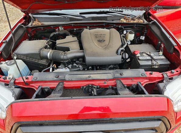 3TMCZ5AN0MM416501 2021 TOYOTA TACOMA Red Вид задньої частини салону