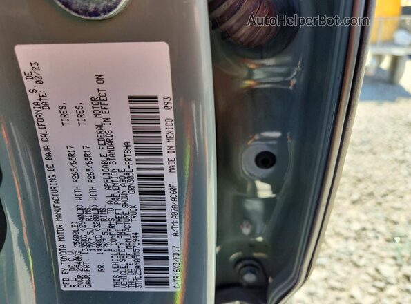 3TMCZ5AN0PM575944 2023 TOYOTA TACOMA Бежевый Вид наклейки с VIN-кодом