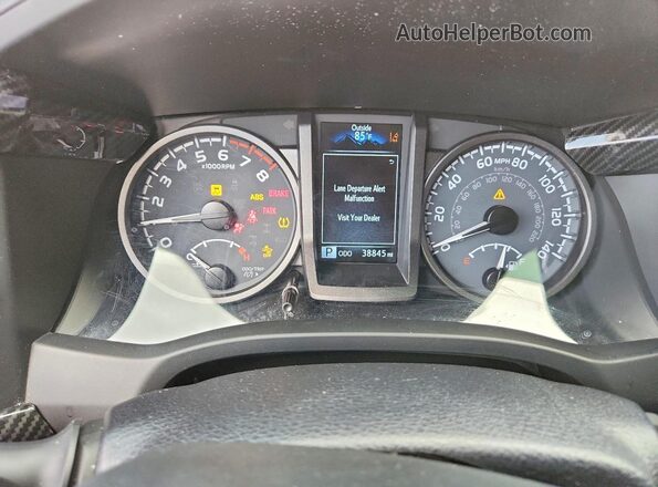 3TMCZ5AN0PM588919 2023 TOYOTA TACOMA Красный Вид щитка приборов