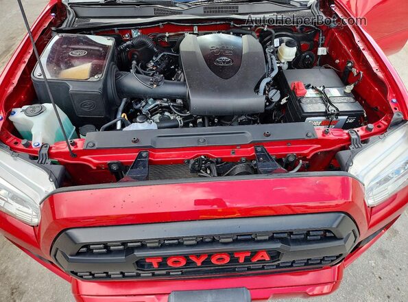 3TMCZ5AN0PM588919 2023 TOYOTA TACOMA Красный Вид задней части салона