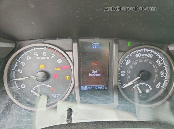 3TMCZ5AN1HM100188 2017 TOYOTA TACOMA Серый Вид щитка приборов