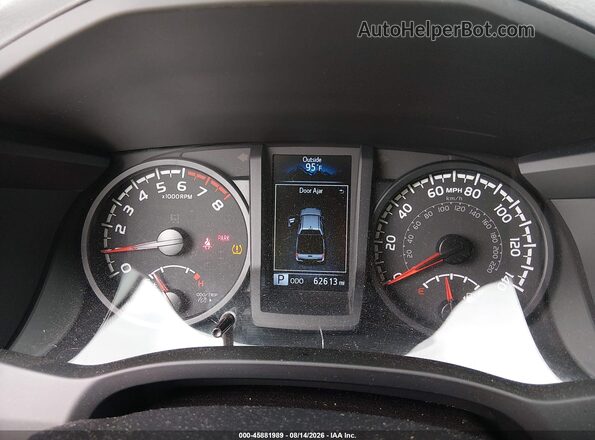3TMCZ5AN1PM554682 2023 TOYOTA TACOMA Gray უკანა სავარძლების ხედი
