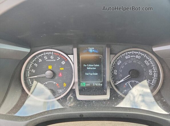 3TMCZ5AN1PM626741 2023 TOYOTA TACOMA White Սարքավորումների վահանակի տեսք
