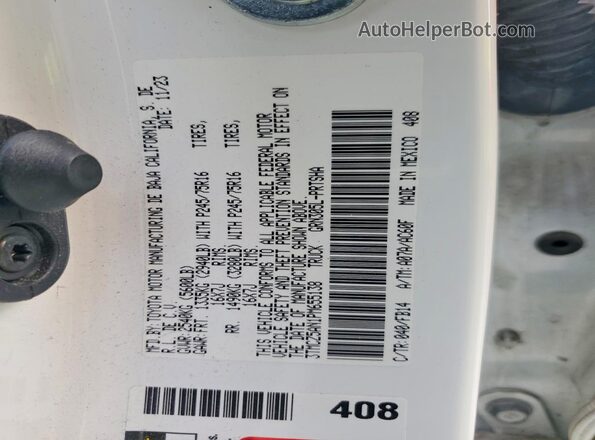 3TMCZ5AN1PM655138 2023 TOYOTA TACOMA White Engine compartment view