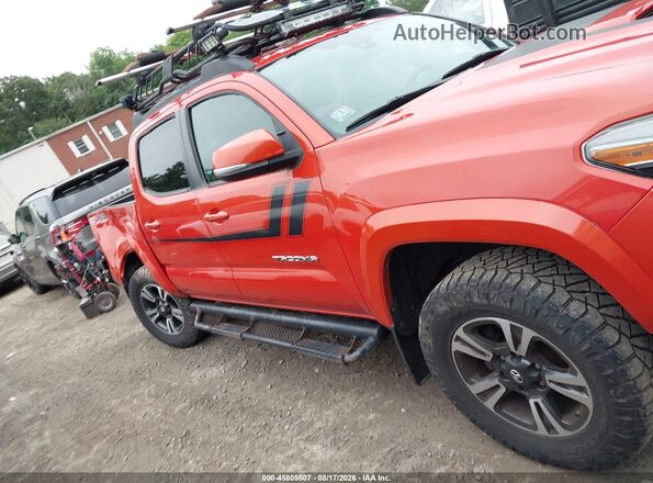 3TMCZ5AN2JM147168 2018 TOYOTA TACOMA Orange Вид задньої частини салону