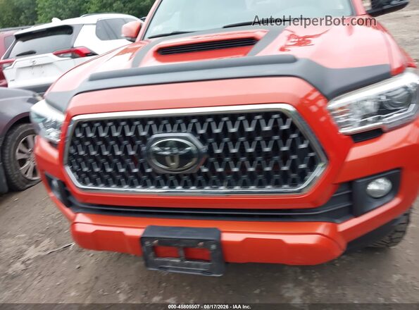 3TMCZ5AN2JM147168 2018 TOYOTA TACOMA Orange Вид щитка приладів