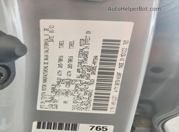 3TMCZ5AN2MM400431 2021 TOYOTA TACOMA Gray Widok komory silnika