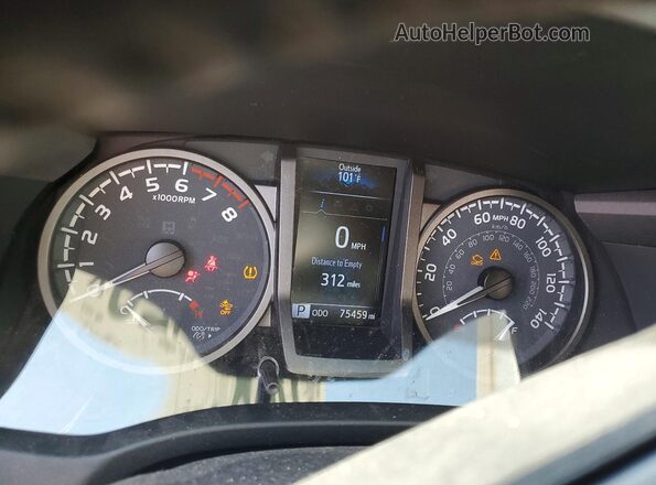 3TMCZ5AN2PM573113 2023 TOYOTA TACOMA Black Widok zestawu wskaźników