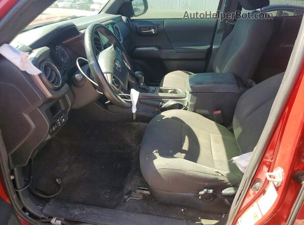 3TMCZ5AN3HM101617 2017 TOYOTA TACOMA Red Front interior view