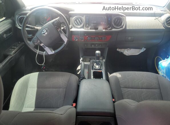 3TMCZ5AN3KM257972 2019 TOYOTA TACOMA Красный Вид панели приборов