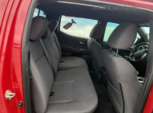 3TMCZ5AN3KM257972 2019 TOYOTA TACOMA Красный Вид задних сидений