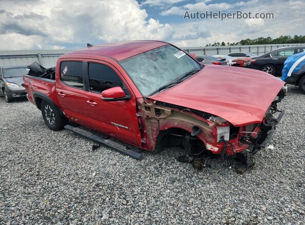 3TMCZ5AN3KM257972 2019 TOYOTA TACOMA Красный Передняя правая четверть