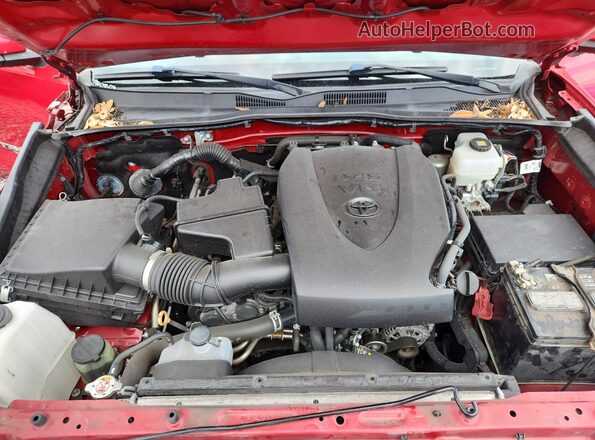 3TMCZ5AN3KM257972 2019 TOYOTA TACOMA Красный Вид задней части салона