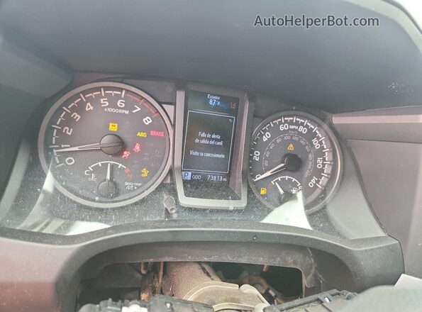 3TMCZ5AN3KM257972 2019 TOYOTA TACOMA Красный Вид щитка приборов