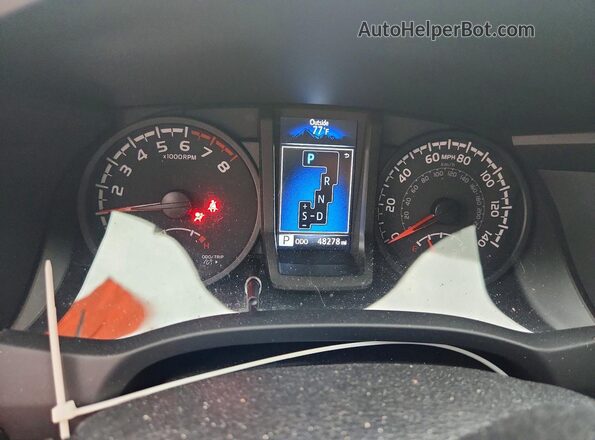 3TMCZ5AN3PM584167 2023 TOYOTA TACOMA Gray ხელსაწყოთა პანელის ხედი
