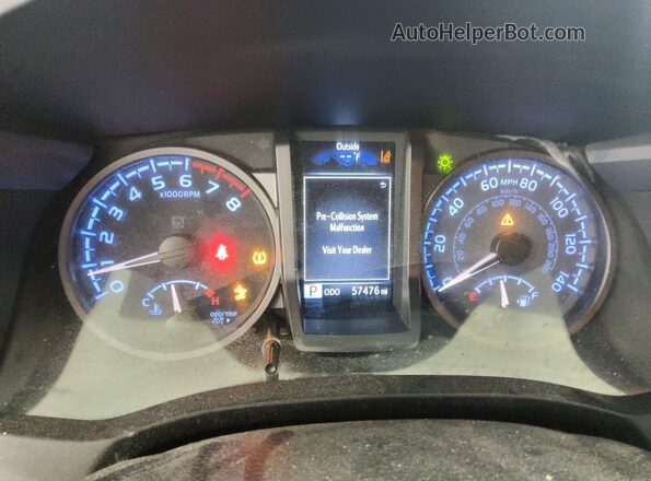 3TMCZ5AN3PM609035 2023 TOYOTA TACOMA White Instrument cluster view