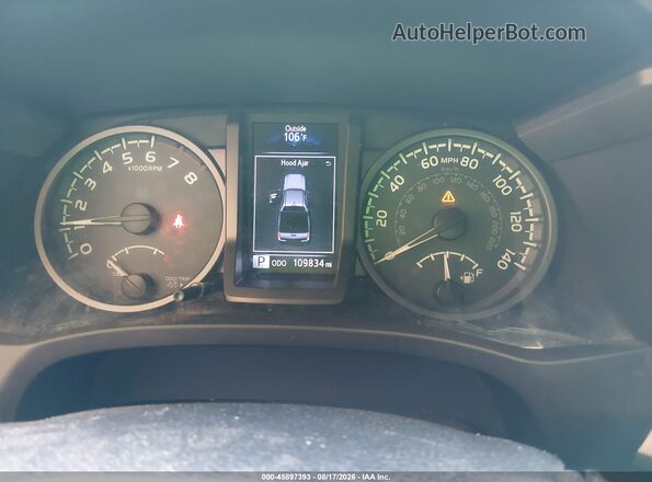 3TMCZ5AN4KM242705 2019 TOYOTA TACOMA Gray Widok tylnych siedzeń