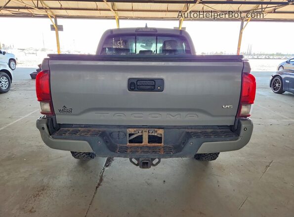 3TMCZ5AN4KM261707 2019 TOYOTA TACOMA Gray Вид ззаду
