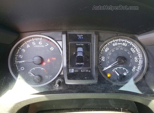 3TMCZ5AN4KM272920 2019 TOYOTA TACOMA Gray Vista del cuadro de instrumentos