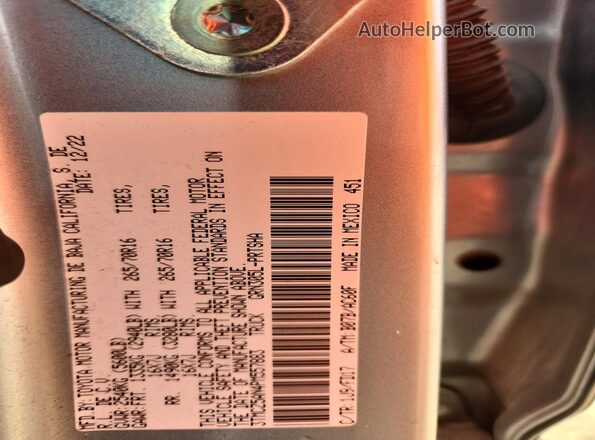3TMCZ5AN4PM557883 2023 TOYOTA TACOMA Silver Engine compartment view