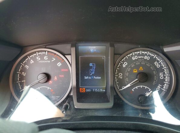 3TMCZ5AN5HM071200 2017 TOYOTA TACOMA White Vista del cuadro de instrumentos