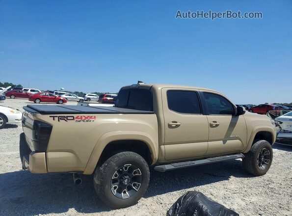 3TMCZ5AN5JM128775 2018 TOYOTA TACOMA Желто-коричневый Задняя правая четверть