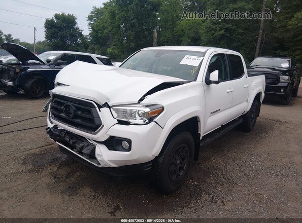 3TMCZ5AN5LM360067 2020 TOYOTA TACOMA White Vista tres cuartos delantera izquierda