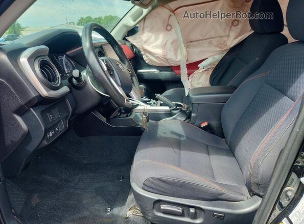 3TMCZ5AN5LM369237 2020 TOYOTA TACOMA Black წინა სალონის ხედი