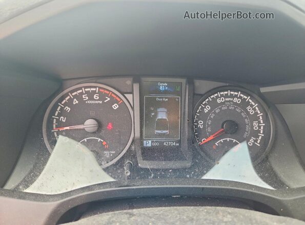 3TMCZ5AN5MM405767 2021 TOYOTA TACOMA Silver Widok zestawu wskaźników