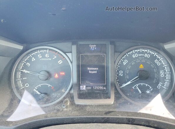 3TMCZ5AN6HM092721 2017 TOYOTA TACOMA Black Вид щитка приладів