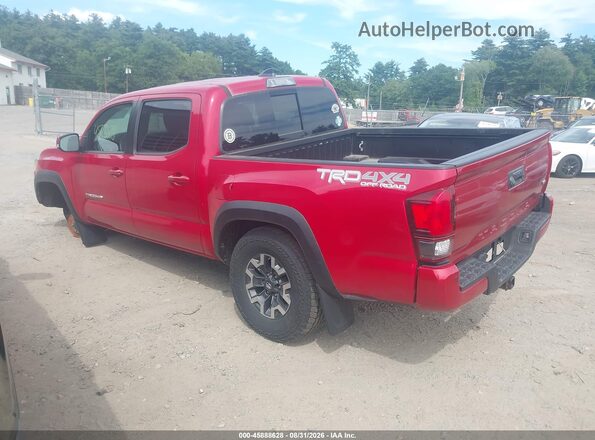 3TMCZ5AN6JM181064 2018 TOYOTA TACOMA Красный Задняя левая четверть