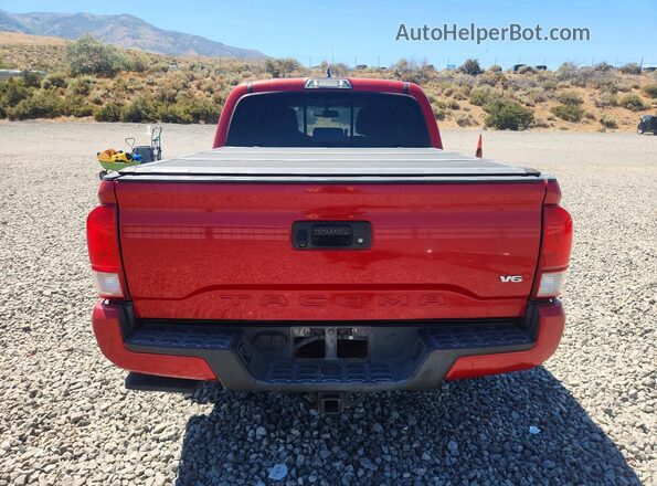 3TMCZ5AN7HM083977 2017 TOYOTA TACOMA Red Rear view