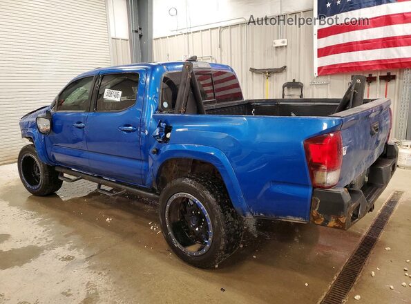 3TMCZ5AN7JM135372 2018 TOYOTA TACOMA Blue Задня ліва чверть