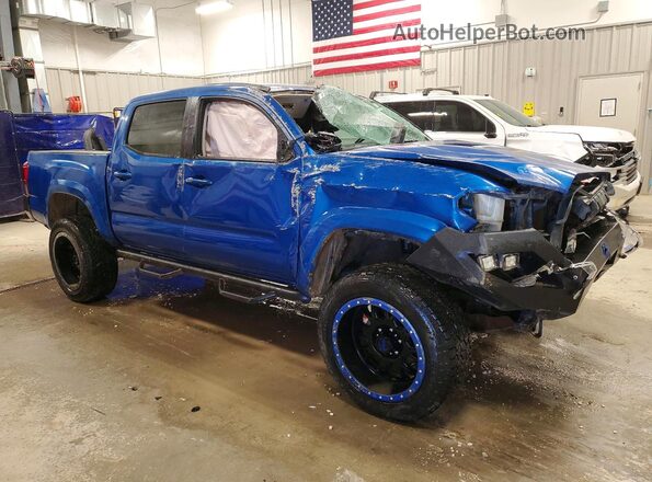 3TMCZ5AN7JM135372 2018 TOYOTA TACOMA Blue Передня права чверть