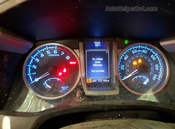 3TMCZ5AN7JM135372 2018 TOYOTA TACOMA Blue Вид щитка приладів