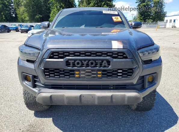 3TMCZ5AN7JM145237 2018 TOYOTA TACOMA Gray წინა ხედი