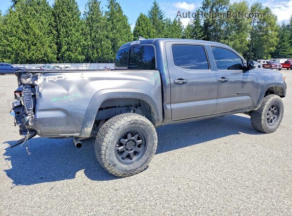 3TMCZ5AN7JM145237 2018 TOYOTA TACOMA Gray უკანა მარჯვენა