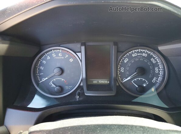3TMCZ5AN7JM145237 2018 TOYOTA TACOMA Gray ხელსაწყოთა პანელის ხედი