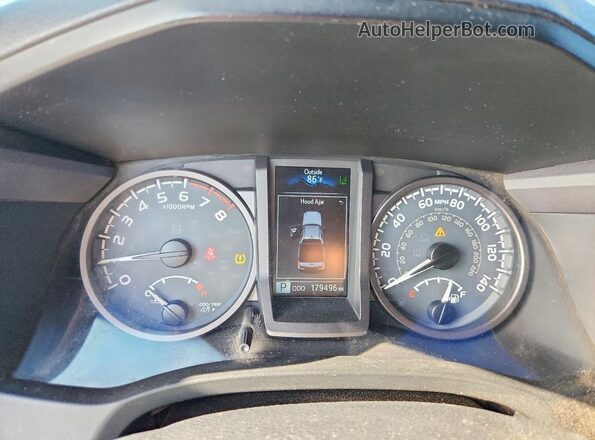 3TMCZ5AN7JM188332 2018 TOYOTA TACOMA Gray Вид щитка приладів