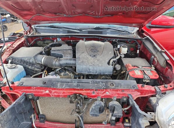 3TMCZ5AN7LM348373 2020 TOYOTA TACOMA Red უკანა სალონის ხედი
