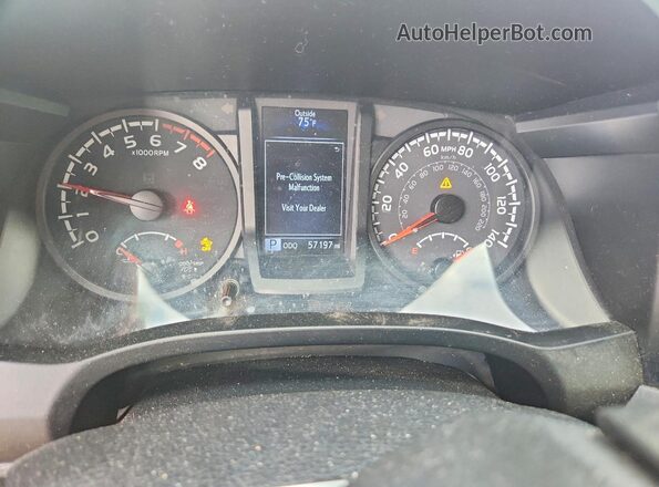 3TMCZ5AN7LM348373 2020 TOYOTA TACOMA Red ხელსაწყოთა პანელის ხედი