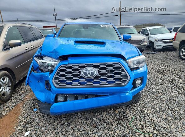 3TMCZ5AN7MM394495 2021 TOYOTA TACOMA Blue წინა ხედი