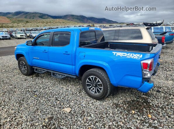 3TMCZ5AN7MM394495 2021 TOYOTA TACOMA Blue უკანა მარცხენა