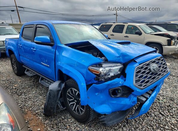 3TMCZ5AN7MM394495 2021 TOYOTA TACOMA Blue წინა მარჯვენა